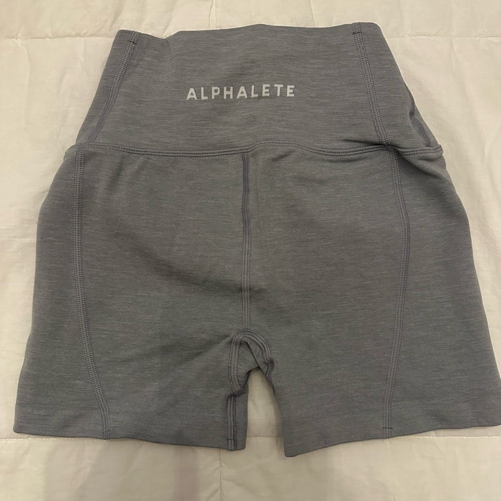 Alphalete R6 revival shorts light gray size xs
